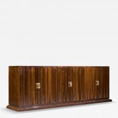 Tommi Parzinger Tommi Parzinger for Parzinger Originals Mid Century Walnut and Brass Credenza - 4558668