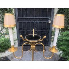 Tommi Parzinger Unusual Vintage Tommi Parzinger Gilt Metal Floor Lamp - 1721959