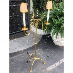 Tommi Parzinger Unusual Vintage Tommi Parzinger Gilt Metal Floor Lamp - 1721961