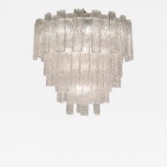 Toni Zuccheri Clear Murano Glass Tronchi Chandelier by Toni Zuccheri for Venini 1960 Italy - 3351972