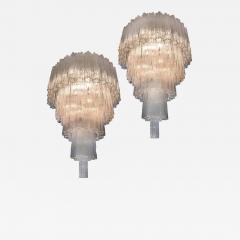 Toni Zuccheri Extraordinary Pair of Chandeliers by Toni Zuccheri for Venini 1960s - 985943