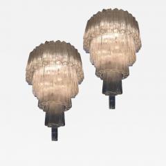 Toni Zuccheri Extraordinary Pair of Chandeliers by Toni Zuccheri for Venini 1960s - 3869482