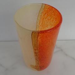 Toni Zuccheri Glass Vase in the Style of Zuccheri Venini Murano Italy - 2795276