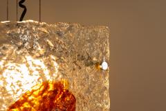 Toni Zuccheri Hang Lamp attr to Toni Zuccheri for A V Mazzega Italy 1970s - 4491669