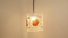Toni Zuccheri Hang Lamp attr to Toni Zuccheri for A V Mazzega Italy 1970s - 4491682