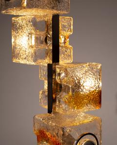 Toni Zuccheri Mid Century Murano Glass Cube Floor Lamp Toni Zuccheri VeArt Italy 1970s - 4572964