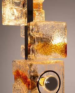 Toni Zuccheri Mid Century Murano Glass Cube Floor Lamp Toni Zuccheri VeArt Italy 1970s - 4572965