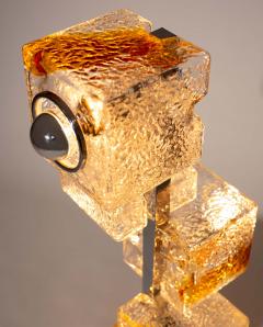 Toni Zuccheri Mid Century Murano Glass Cube Floor Lamp Toni Zuccheri VeArt Italy 1970s - 4572971