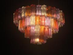 Toni Zuccheri Pair of Midcentury Multicoloured Murano Glass Chandelier by Zuccheri for Venini - 695270