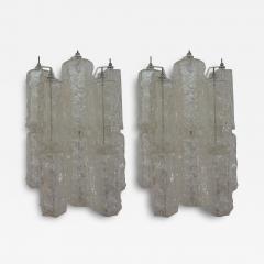 Toni Zuccheri Pair of Murano Glass Sconces by Toni Zuccheri for Venini - 3671815