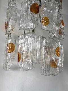 Toni Zuccheri Pair of Sconces Murano Glass by Toni Zuccheri for Mazzega Italy 1970s - 2744653