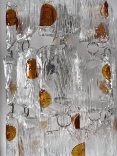 Toni Zuccheri Pair of Sconces Murano Glass by Toni Zuccheri for Mazzega Italy 1970s - 2744655