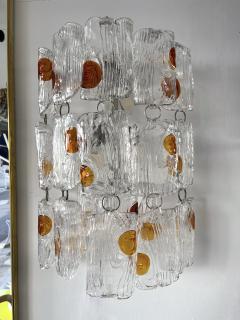 Toni Zuccheri Pair of Sconces Murano Glass by Toni Zuccheri for Mazzega Italy 1970s - 2744657