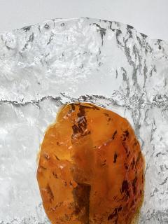 Toni Zuccheri Pair of Sconces Murano Glass by Toni Zuccheri for Mazzega Italy 1970s - 4209637
