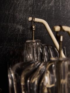 Toni Zuccheri Pair of Toni Zuccheri for Venini Murano Eliche Glass Wall Sconces - 4693301