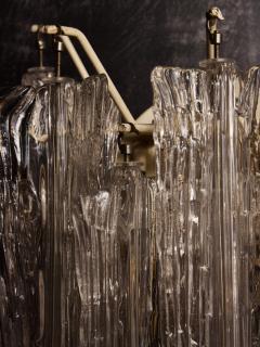 Toni Zuccheri Pair of Toni Zuccheri for Venini Murano Eliche Glass Wall Sconces - 4693489