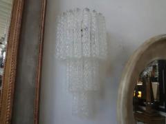 Toni Zuccheri Pair of Toni Zuccheri for Venini Murano Glass Sconces - 3649560