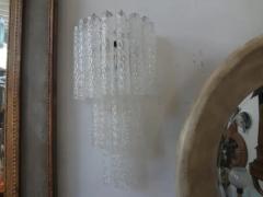 Toni Zuccheri Pair of Toni Zuccheri for Venini Murano Glass Sconces - 3649575