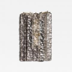 Toni Zuccheri Pair of Wall Sconces by Toni Zuccheri for Venini Squared Murano Tronchis - 4713857