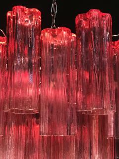 Toni Zuccheri Red Coral Murano Glass Tronchi Chandelier 1970 - 2213889