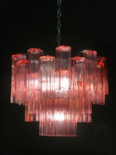 Toni Zuccheri Red Coral Murano Glass Tronchi Chandelier 1970 - 2213890