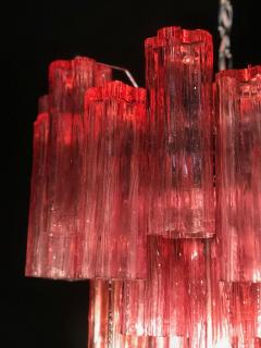 Toni Zuccheri Red Coral Murano Glass Tronchi Chandelier 1970 - 2213893