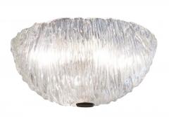 Toni Zuccheri Textured Round Murano Glass Flushmount by Toni Zuccheri for Venini - 3571484