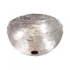 Toni Zuccheri Textured Round Murano Glass Flushmount by Toni Zuccheri for Venini - 3571485