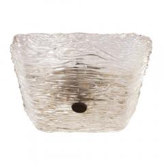Toni Zuccheri Textured Square Murano Glass Flushmount by Toni Zuccheri for Venini - 3571456