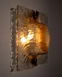 Toni Zuccheri Toni Zuccheri Large Wall Lamp for Venini 1960s - 4447319