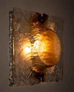 Toni Zuccheri Toni Zuccheri Large Wall Lamp for Venini 1960s - 4447320