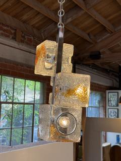 Toni Zuccheri Toni Zuccheri for VeArt Murano 3 Light Pendant Italy 1970s - 4623616