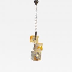 Toni Zuccheri Toni Zuccheri for VeArt Murano 3 Light Pendant Italy 1970s - 4623786
