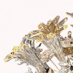 Toni Zuccheri Toni Zuccheri for Venini Clear Amber Murano Glass Esprit Chandelier 1970s - 3594102