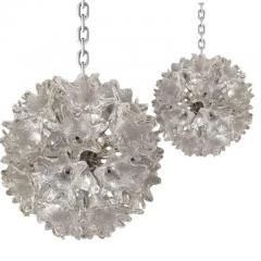 Toni Zuccheri Toni Zuccheri for Venini Clear Murano Glass Petite Esprit Chandelier 1970s - 3617275