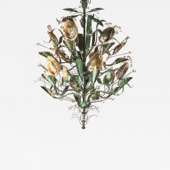 Tony Duquette Abalone Chandelier Hollywood Regency Tony Duquette - 355513