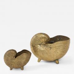 Tony Duquette Pair Bronze Duquette Style Nautilus Planters - 2940252