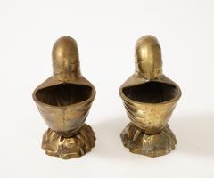 Tony Duquette Pair Duquette Style Bronze Nautilus Cache Pots - 3338150