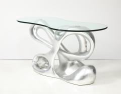 Tony Duquette Stunning Silver Leaf Console table Designed by Tony Duquette  - 3668637