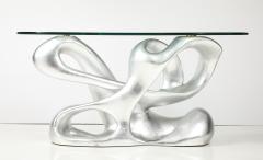 Tony Duquette Stunning Silver Leaf Console table Designed by Tony Duquette  - 3668646