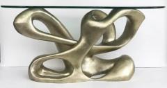 Tony Duquette Tony Duquette for Baker Biomorphic Console Silver Leaf Finish - 3507696