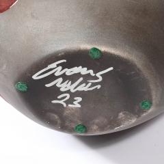 Tony Evans Mid Century Organic Glazed Gray Violet Ceramic Studio Vase signed Tony Evans - 4465637