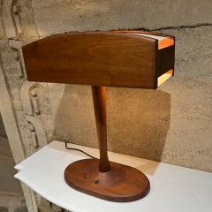 Tony Paul 1960s Midcentury Modern Warm Walnut Wood Desk Lamp Organic Beauty - 2659987