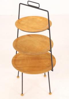 Tony Paul Mid Century Modern Three Tiered Stand Designed by Tony Paul for Woodlin Hall - 3338261