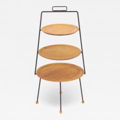 Tony Paul Mid Century Modern Three Tiered Stand Designed by Tony Paul for Woodlin Hall - 3341392
