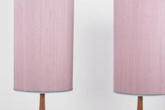Tony Paul Pair of Table Lamps by Tony Paul in Brass and Walnut for Westwood Lighting - 1366761