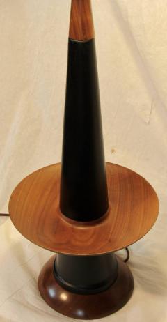 Tony Paul Rare Tony Paul Ceramic Brass and Walnut Table Lamp circa 1954 - 572695