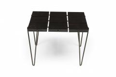 Tony Paul Tony Paul American Square Segmented Black Square Wire Frame End Side Table - 3170574