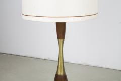 Tony Paul Tony Paul Brass and Walnut Table Lamp - 294275