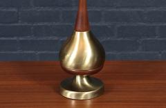 Tony Paul Tony Paul Sculpted Brass Walnut Table Lamp by Westwood Industries - 4599146